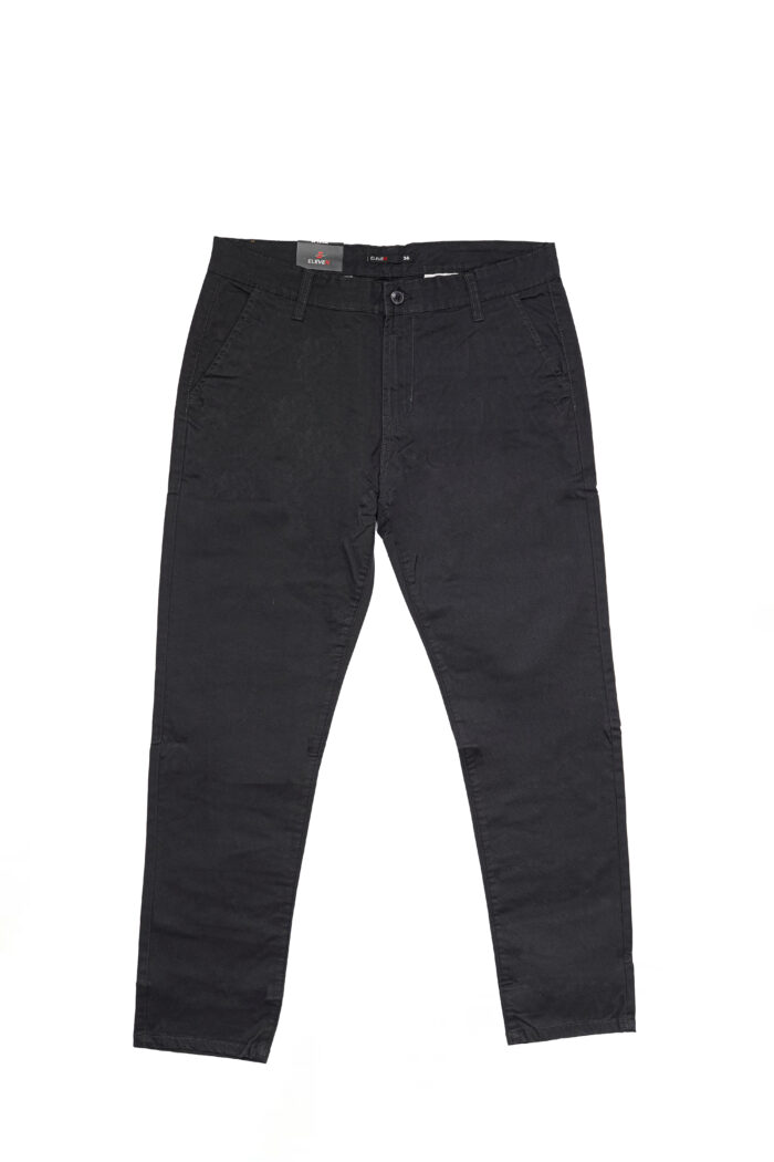 Dark Black Cotton Pant - Image 1
