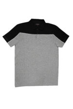 Grey And Black Polo Shirt