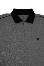 Grey Polo with Black piping - Image 2