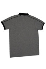 Grey Polo with Black piping - Image 3
