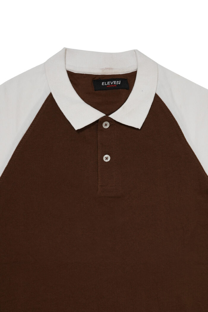 Coffee And White Polo Shirt - Image 2