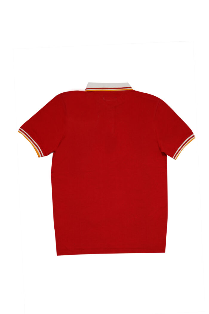 Red Polo with White Collar - Image 2